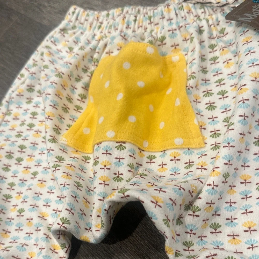 Matilda Jane Kids Diaper Cover with Yellow Polka Dot Patch NWT NEW